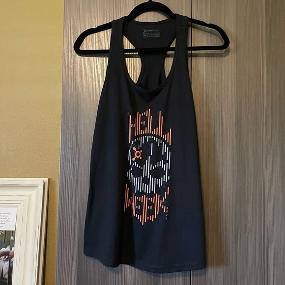 Orangetheory Hell Week Black Racer Back Tank Top - Picture 1 of 10
